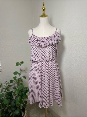 She's Cool White Star Print Ruffle Sundress
